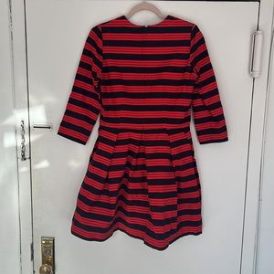 Gap Dress Navy and Red 3/4 sleeve